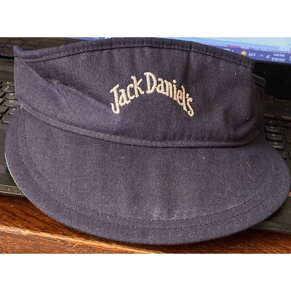 Jack Daniels New Era Hat Dupont Visor Pro Model USA Sun Visor Blue Green Bill - Picture 5 of 8
